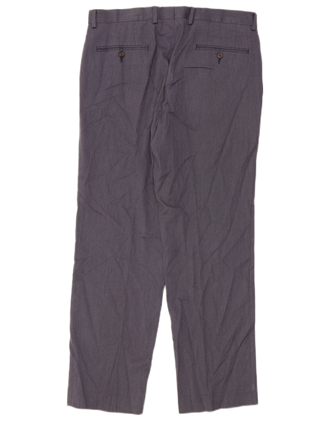 Męskie proste spodnie garniturowe Ralph Lauren W33 L30 Granatowy poliester