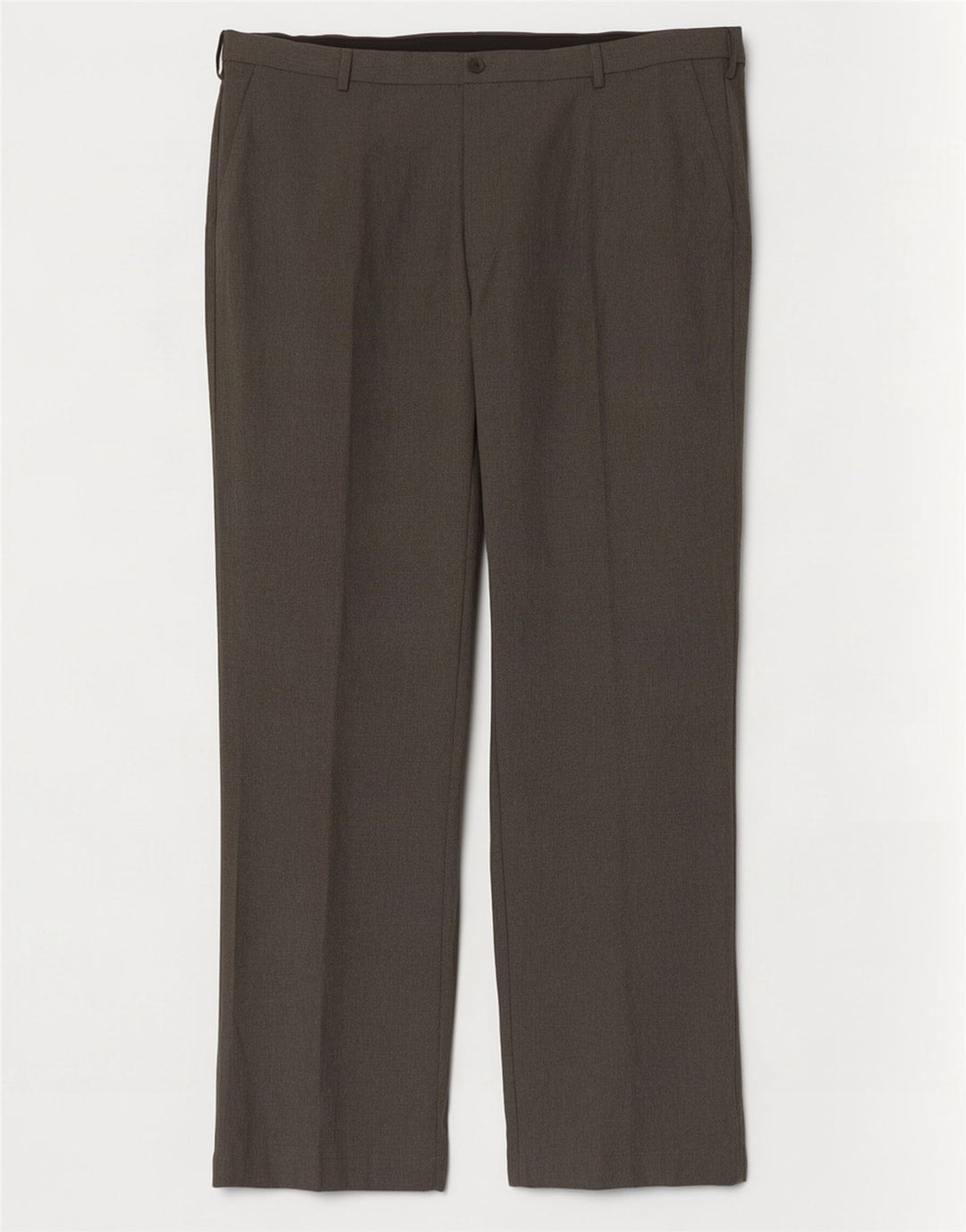 Męskie spodnie garniturowe Marks & Spencer o regularnym kroju W42 L33 Szary poliester