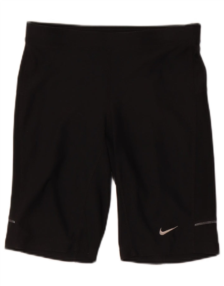 Damskie spodenki sportowe Nike Dri Fit UK 8, małe, czarne, poliestrowe