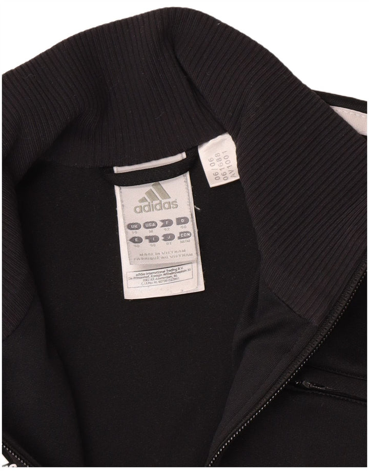 Damska bluza dresowa Adidas Crop Top Jacket UK 14 Medium Black Colorblock