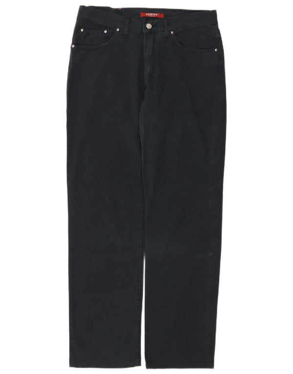 Męskie proste spodnie codzienne Carrera IT 48 Medium W33 L30 Granatowa bawełna