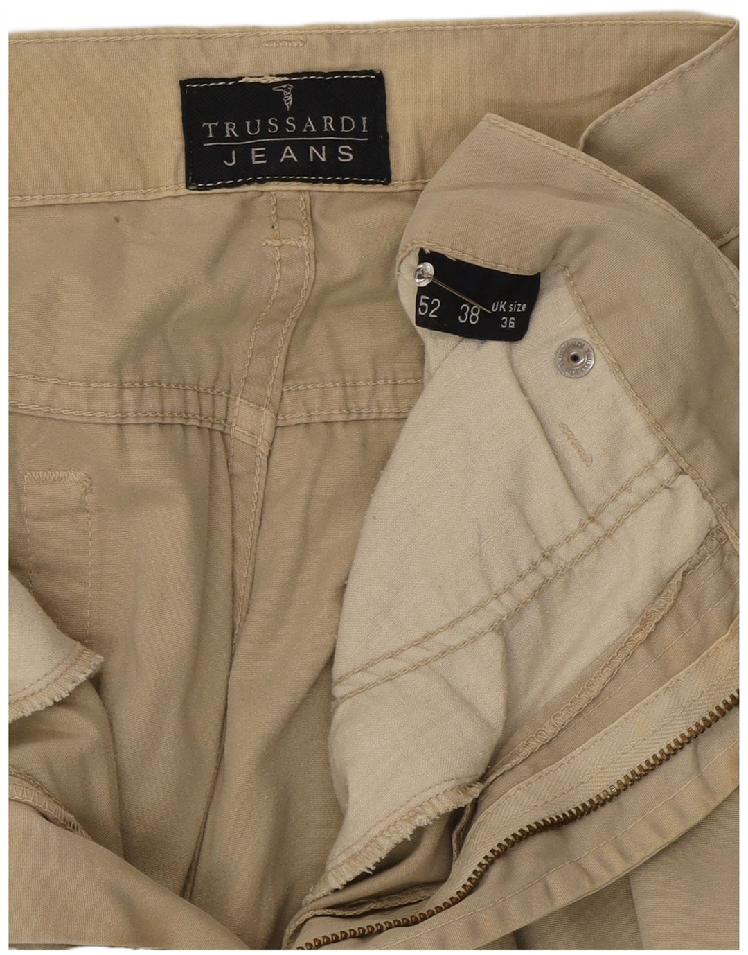 Męskie proste spodnie codzienne Trussardi W36 L30 szare