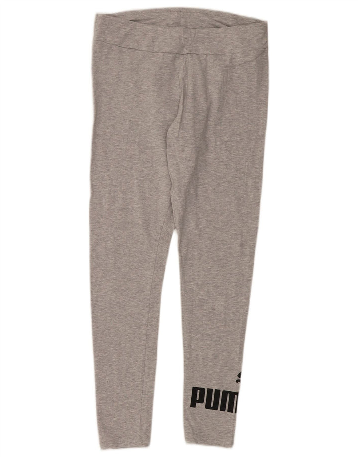 Damskie legginsy Puma Graphic UK 14 Średnioszare, bawełniane