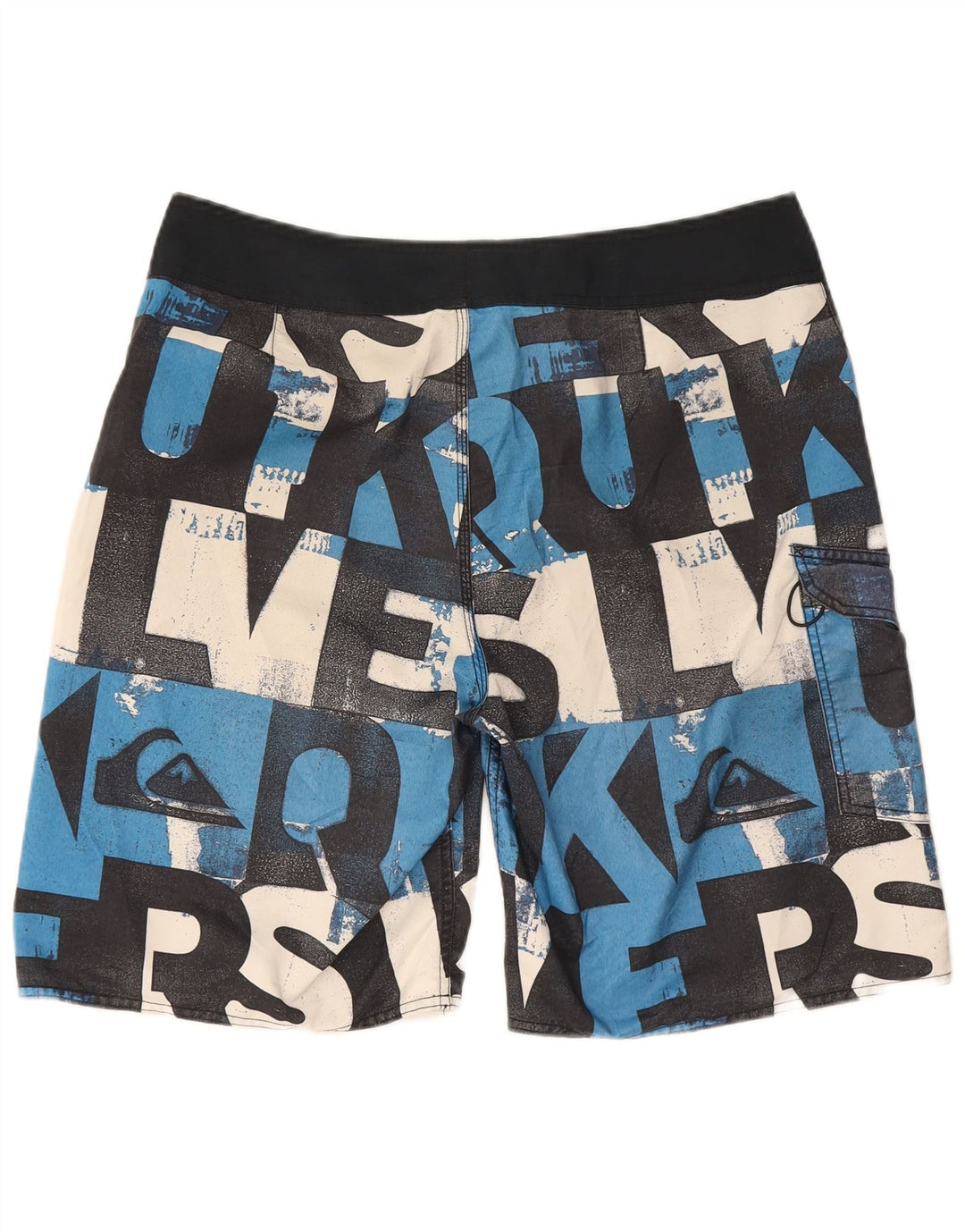 Męskie spodenki kąpielowe Quiksilver z grafiką, duże, czarne, poliestrowe
