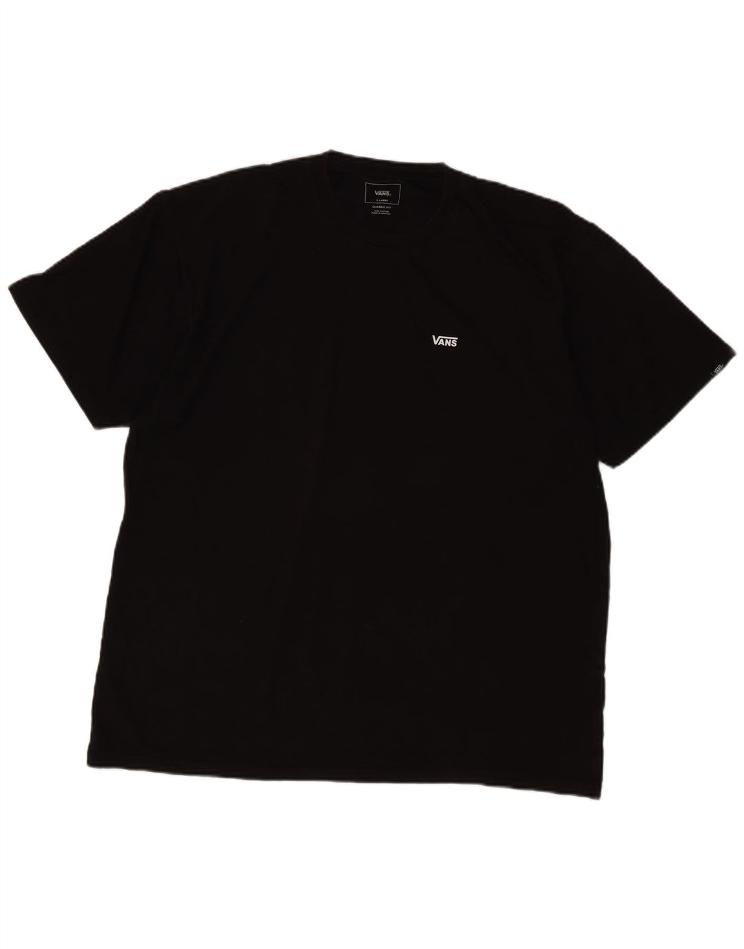 T-shirt męski Vans o klasycznym kroju XL, czarny, bawełniany