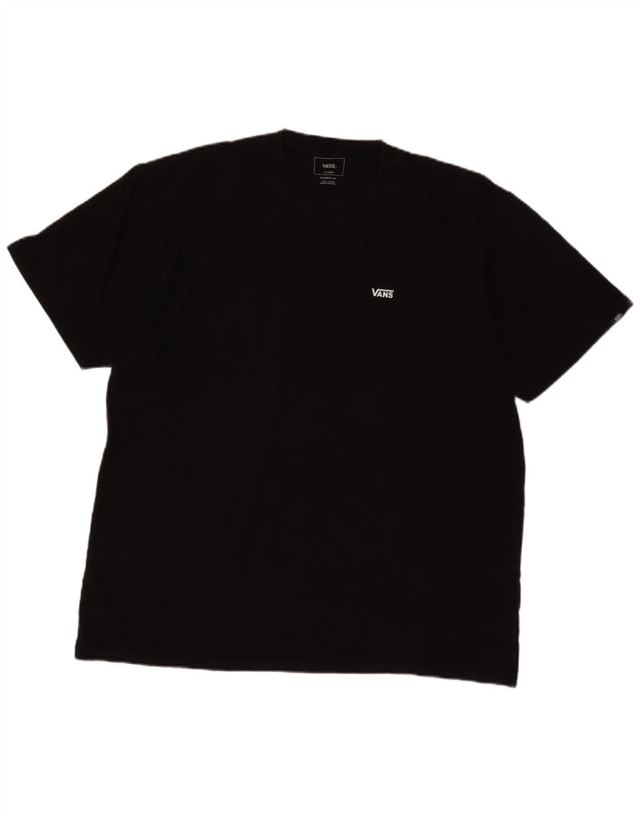 T-shirt męski Vans o klasycznym kroju XL, czarny, bawełniany