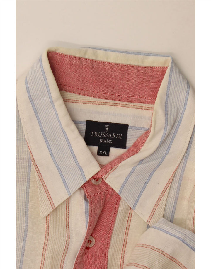 Koszula męska Trussardi Jeans 2XL w wielokolorowe paski