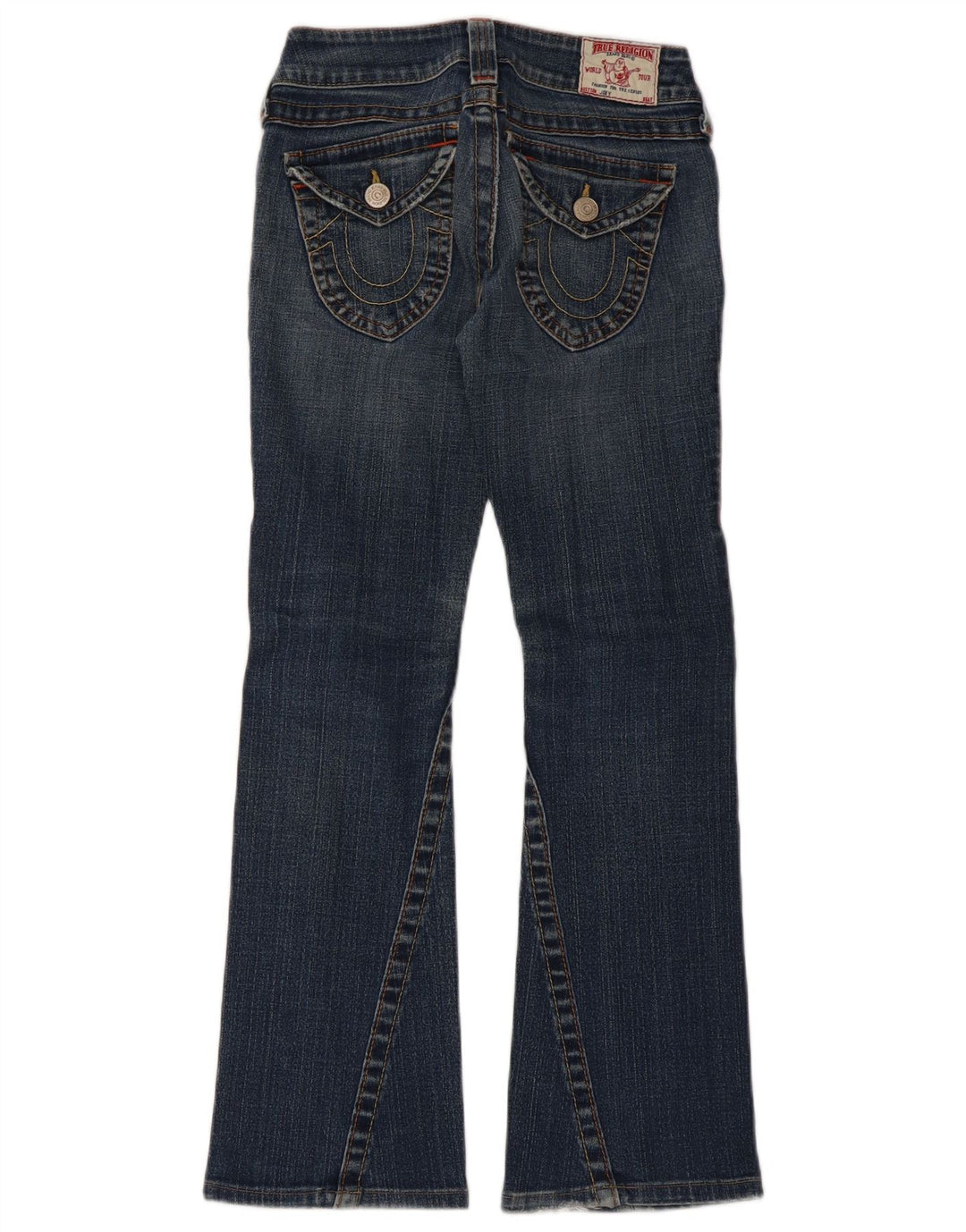 Damskie jeansy Bootcut True Religion W24 L27 Niebieskie bawełniane