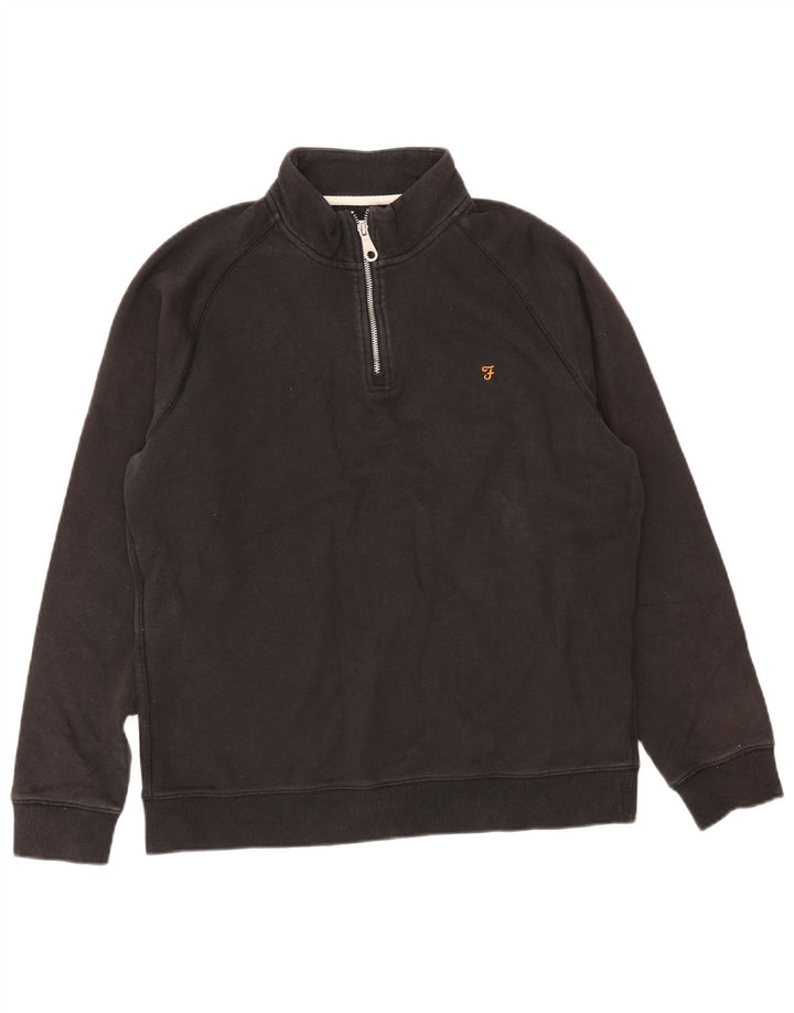 Męska bluza z zamkiem Farah XL, czarna, bawełniana