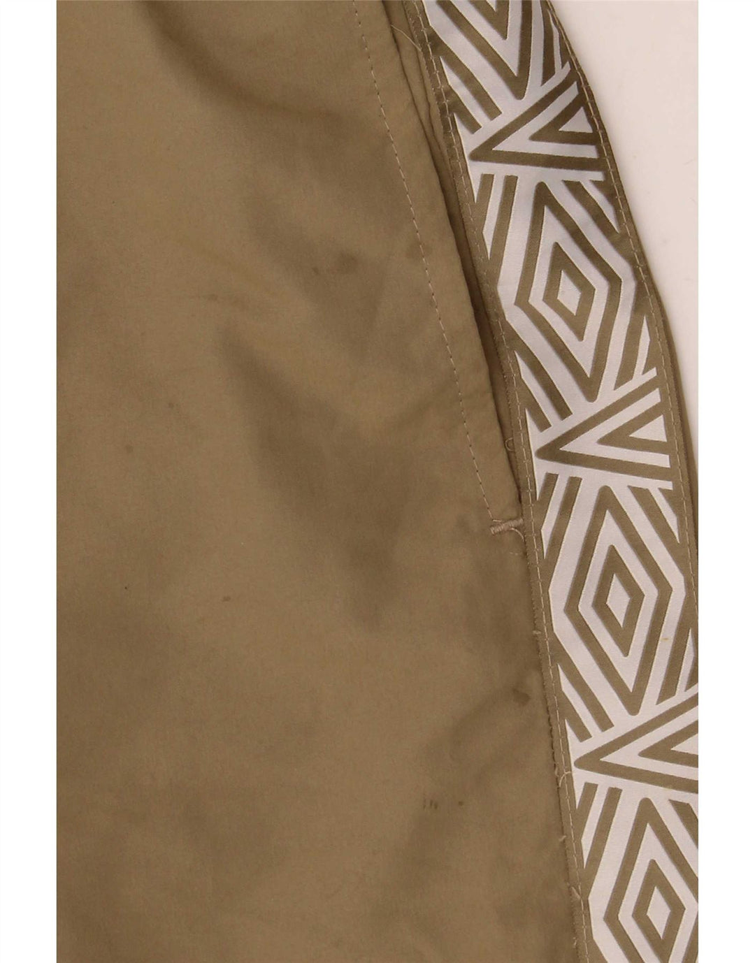 Męskie spodenki kąpielowe Umbro z grafiką, duże, poliestrowe w kolorze khaki