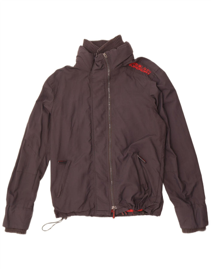Męska kurtka przeciwdeszczowa Superdry UK 42 XL, szary nylon