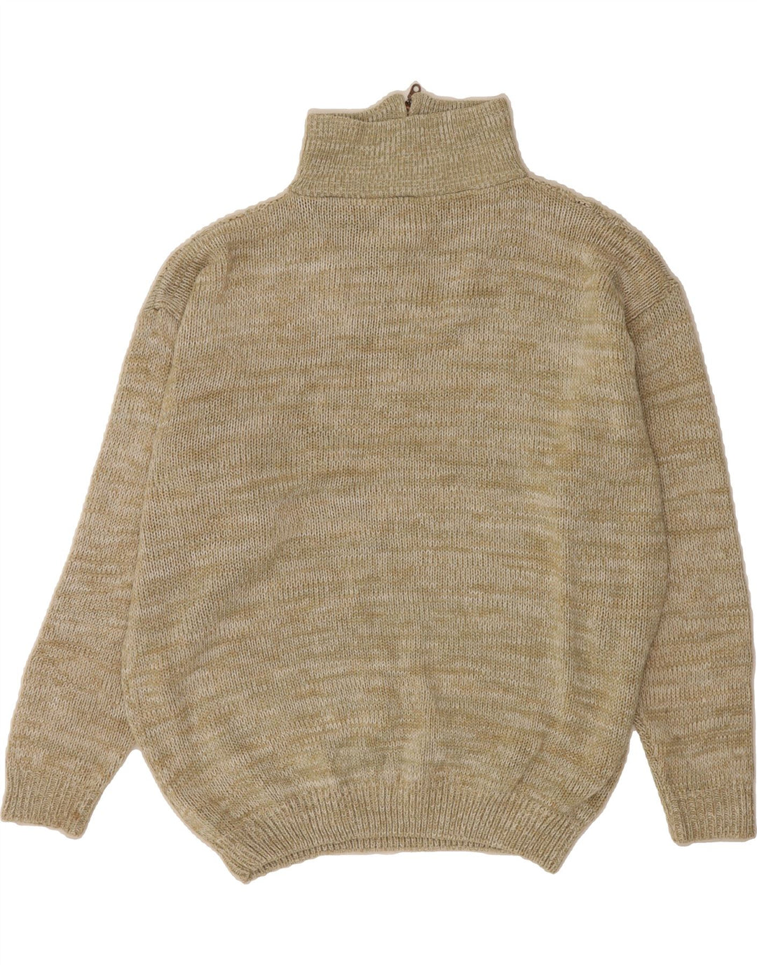 Męski sweter zapinany na zamek VINTAGE 2XL Beżowy poliakryl