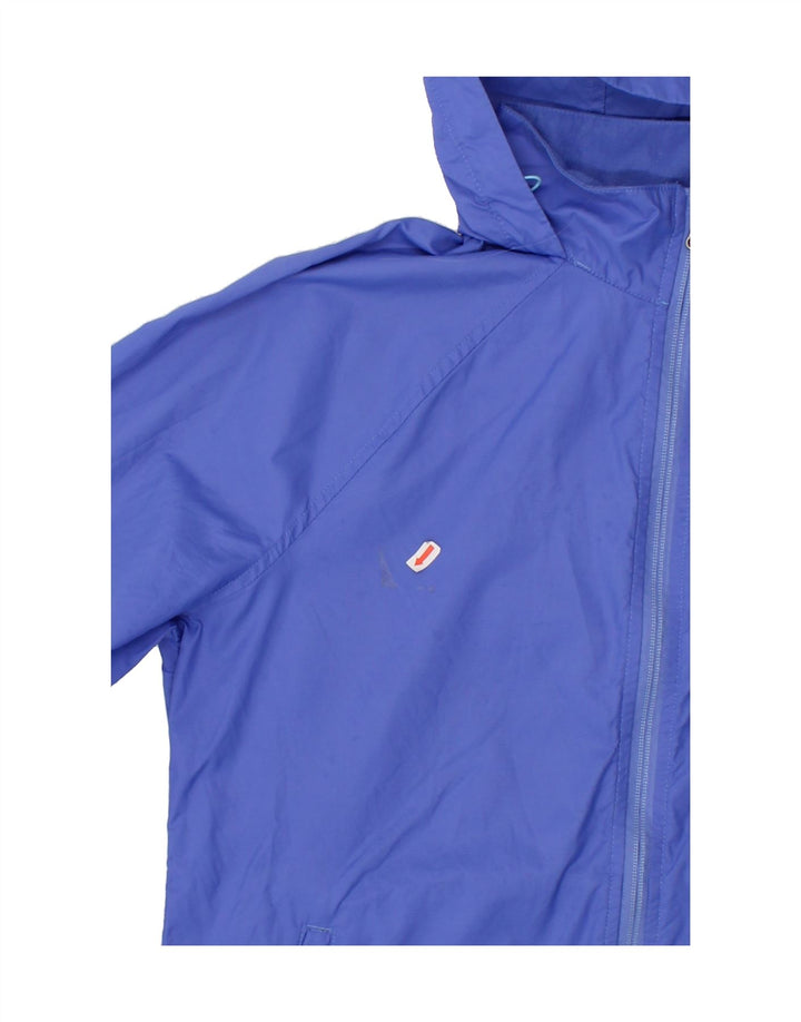 L.L.BEAN Womens Hooded Rain Jacket UK 14 Medium Blue Nylon Vintage L.L.Bean and Second-Hand L.L.Bean from Messina Hembry 