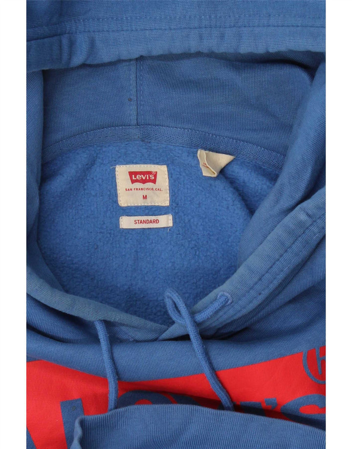 Męski sweter z kapturem Levi's Standard Graphic, średni niebieski