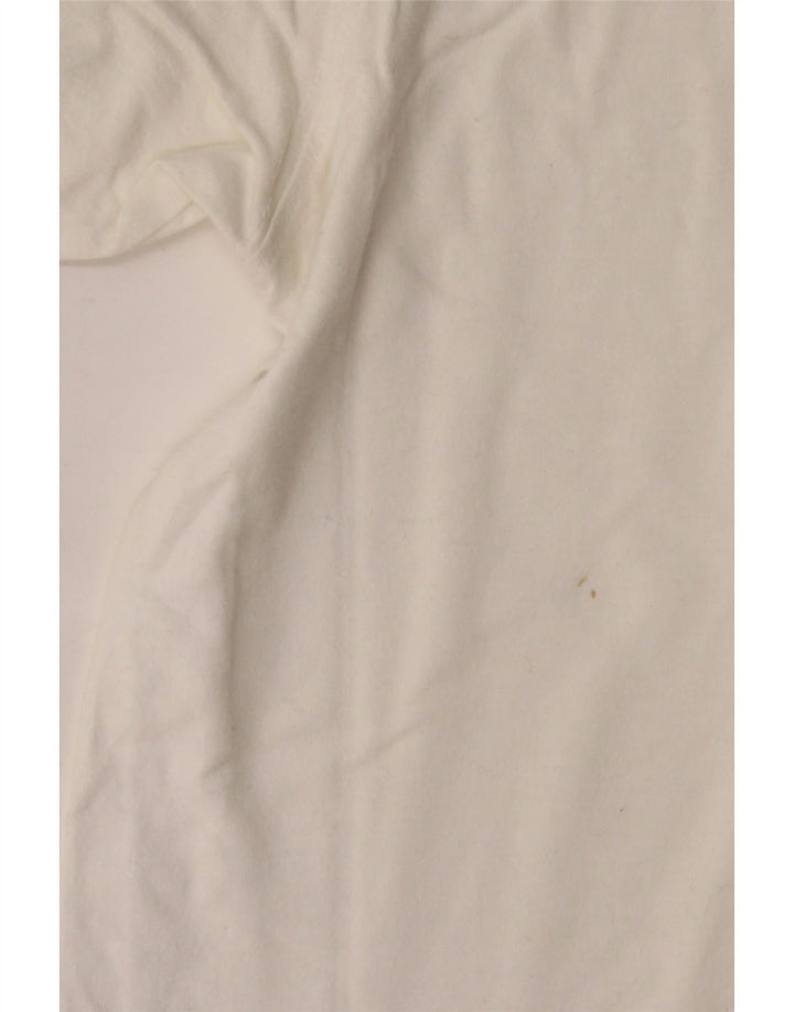 T-shirt męski LACOSTE, rozmiar 6 XL, biała bawełna