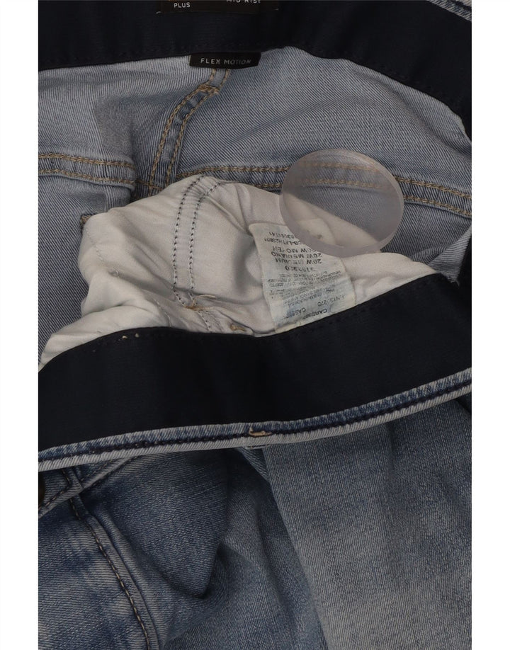 Damskie spodenki jeansowe LEE ze średnim stanem i regularnym krojem W40 2XL niebieska bawełna