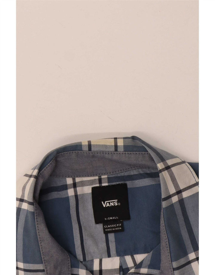 Męska koszula Vans z krótkim rękawem i klasycznym krojem XS w niebieską kratkę