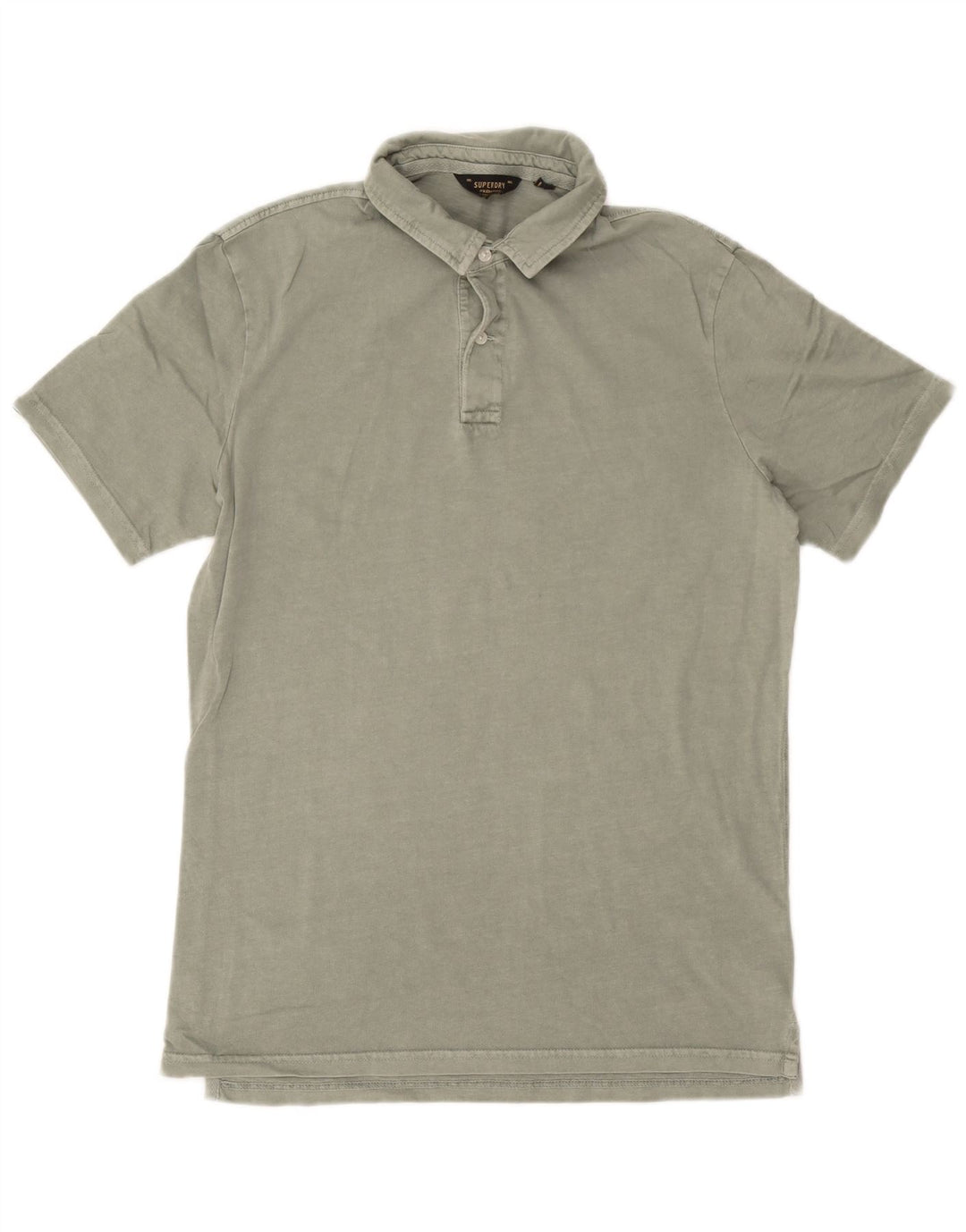 Męska koszulka polo Superdry, duża, zielona, bawełniana