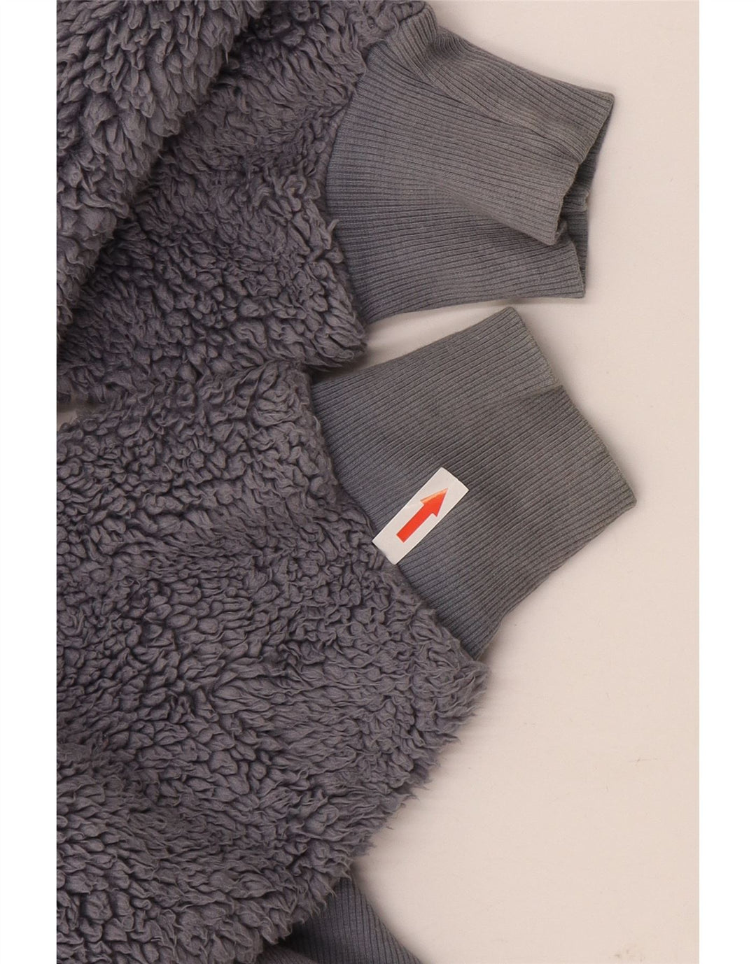 Damska kurtka polarowa z kapturem, oversize, Topshop UK 6 XS, szary poliester