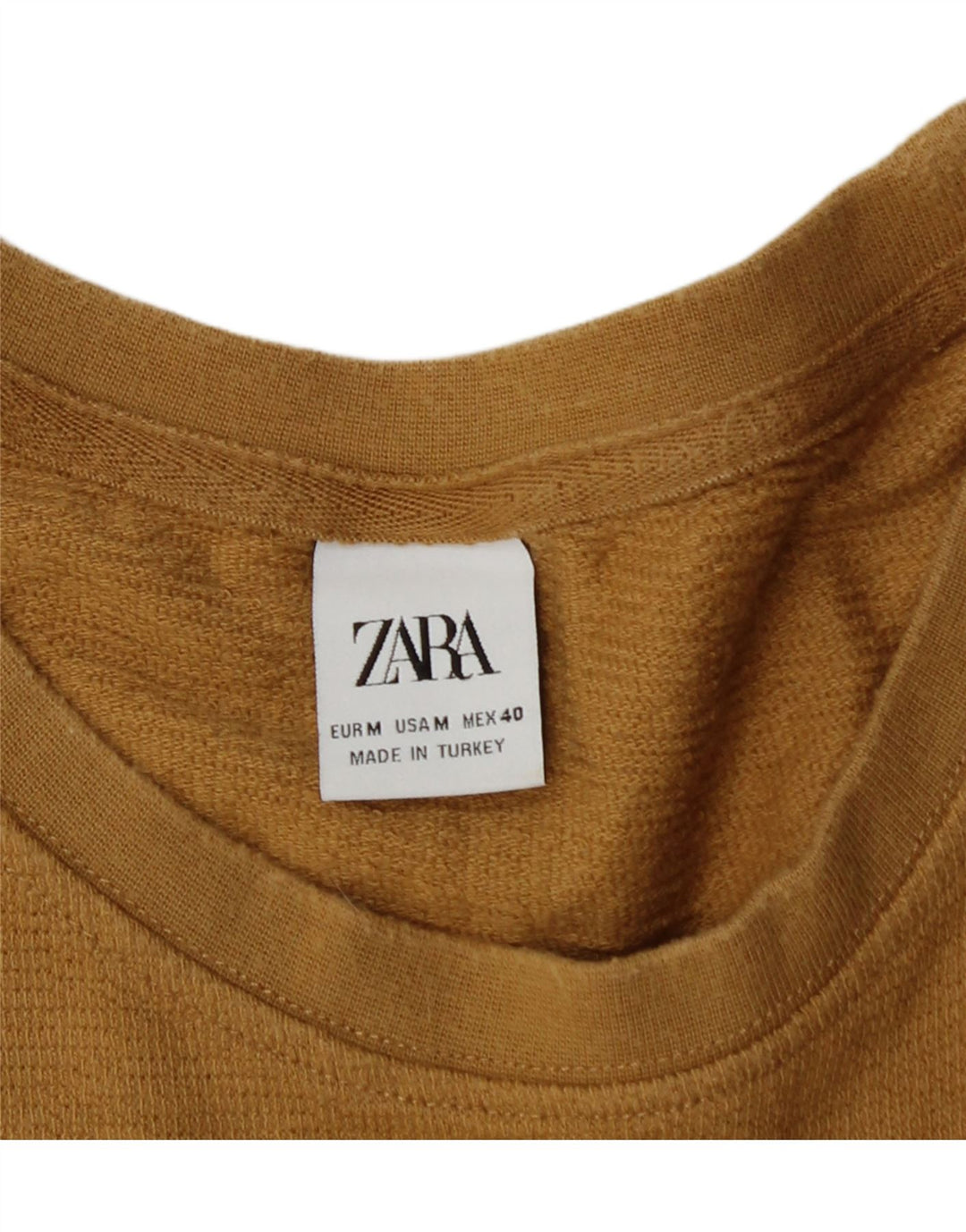 Damska koszulka oversize Zara UK 12, średni brąz