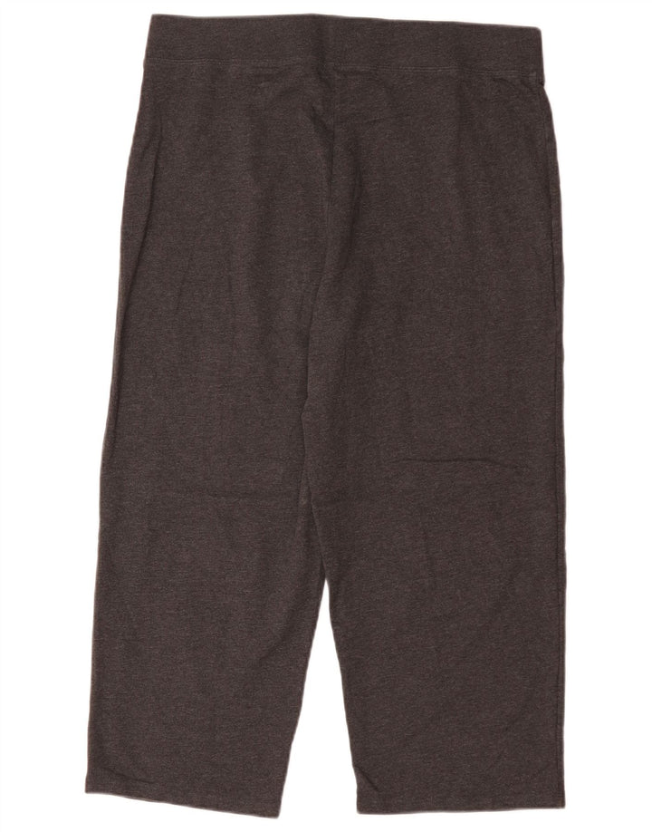 Damskie legginsy Capri MARKS & SPENCER UK 14, duże, szare, bawełniane