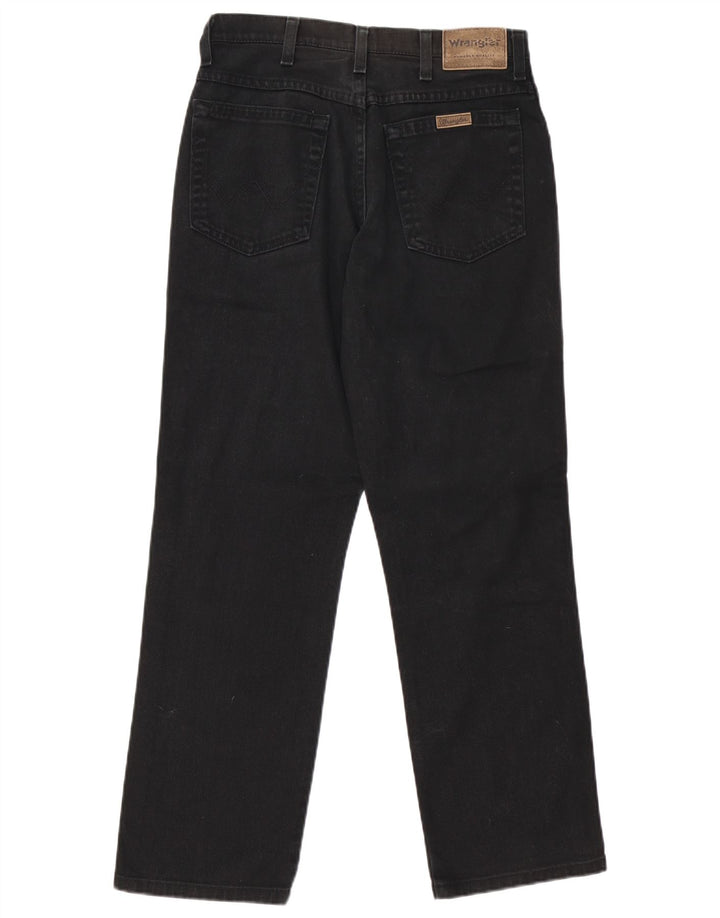 Męskie jeansy Wrangler o prostym kroju W31 L29, czarne, bawełniane