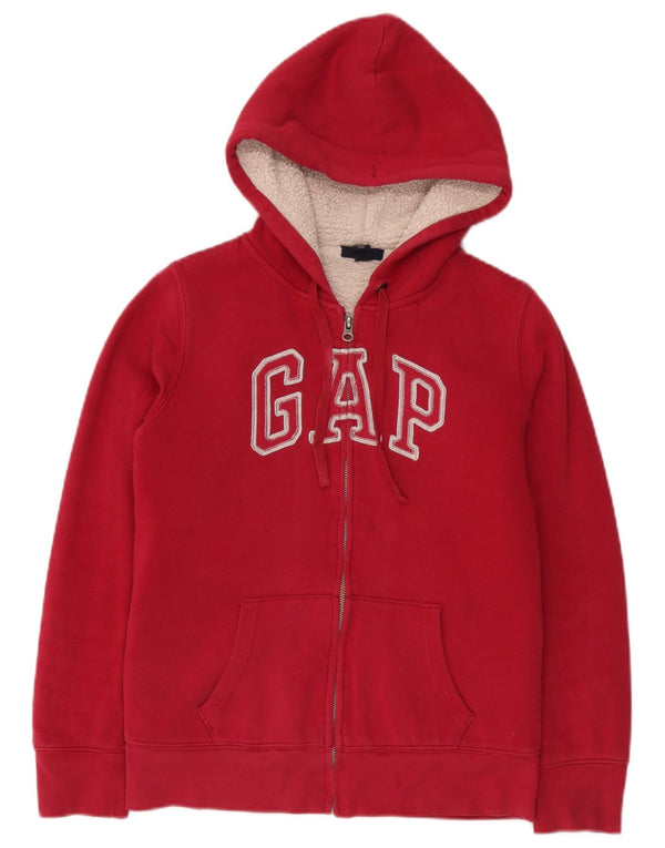 Damski sweter z kapturem Gap, UK 10, mały, czerwony, bawełniany
