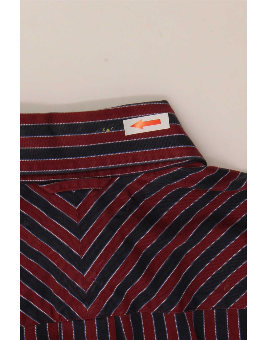 Koszula męska Tommy Hilfiger, mała, bawełniana w czerwone paski