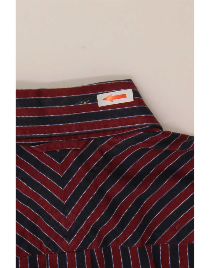 Koszula męska Tommy Hilfiger, mała, bawełniana w czerwone paski
