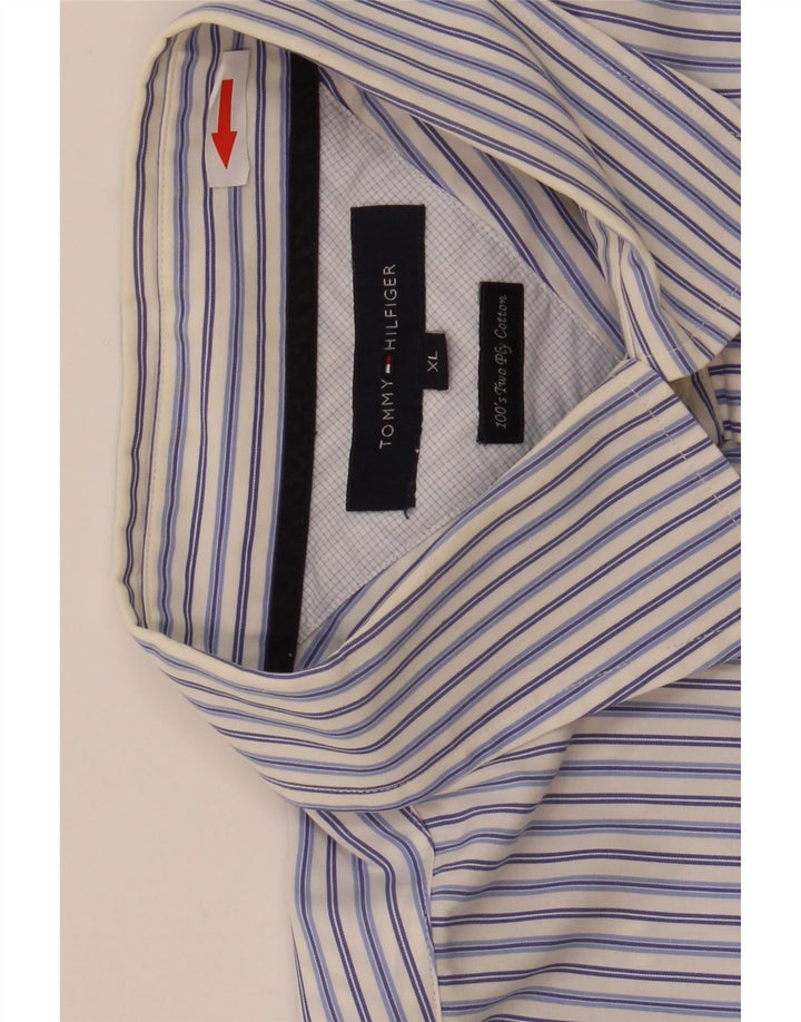 Koszula męska Tommy Hilfiger XL, bawełniana w niebieskie paski