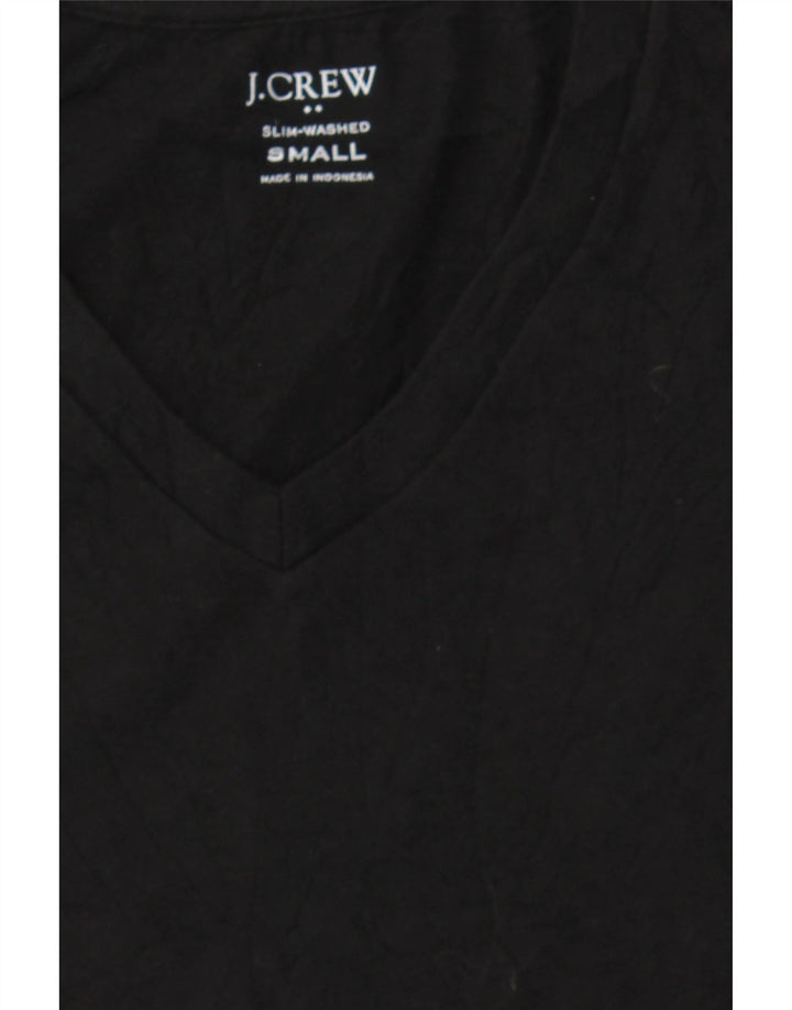 J. CREW Womens T-Shirt Top UK 10 Small Black Cotton Vintage J. Crew and Second-Hand J. Crew from Messina Hembry 