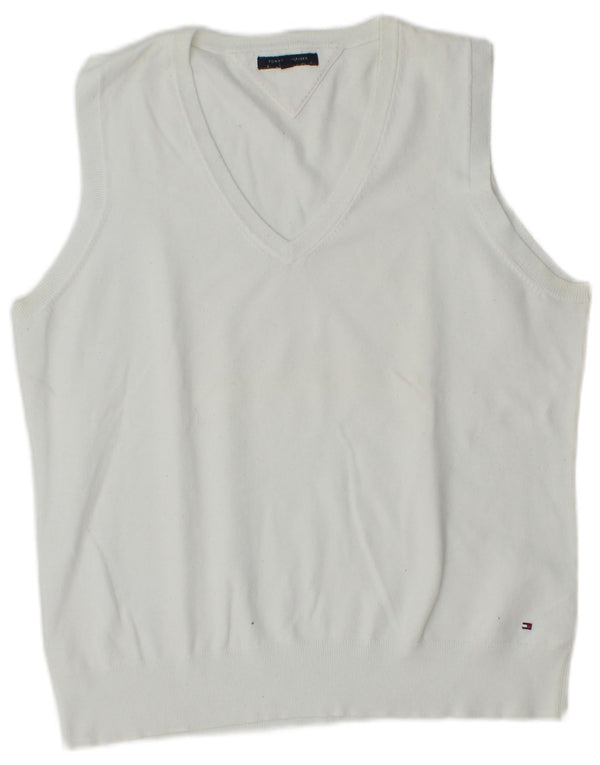 Damski podkoszulek TOMMY HILFIGER UK 18 XL, biała bawełna