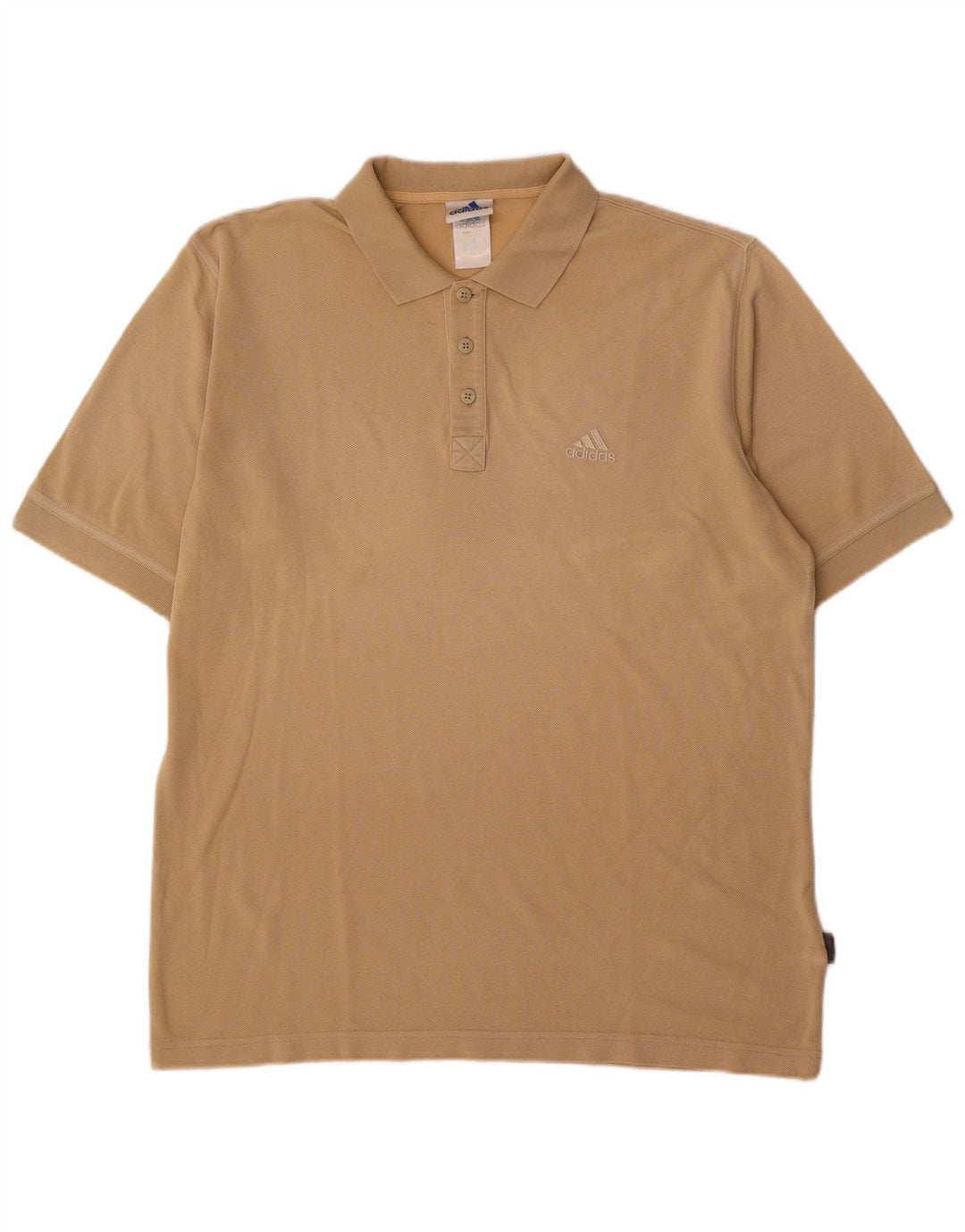 Męska koszulka polo Adidas, duża, beżowa