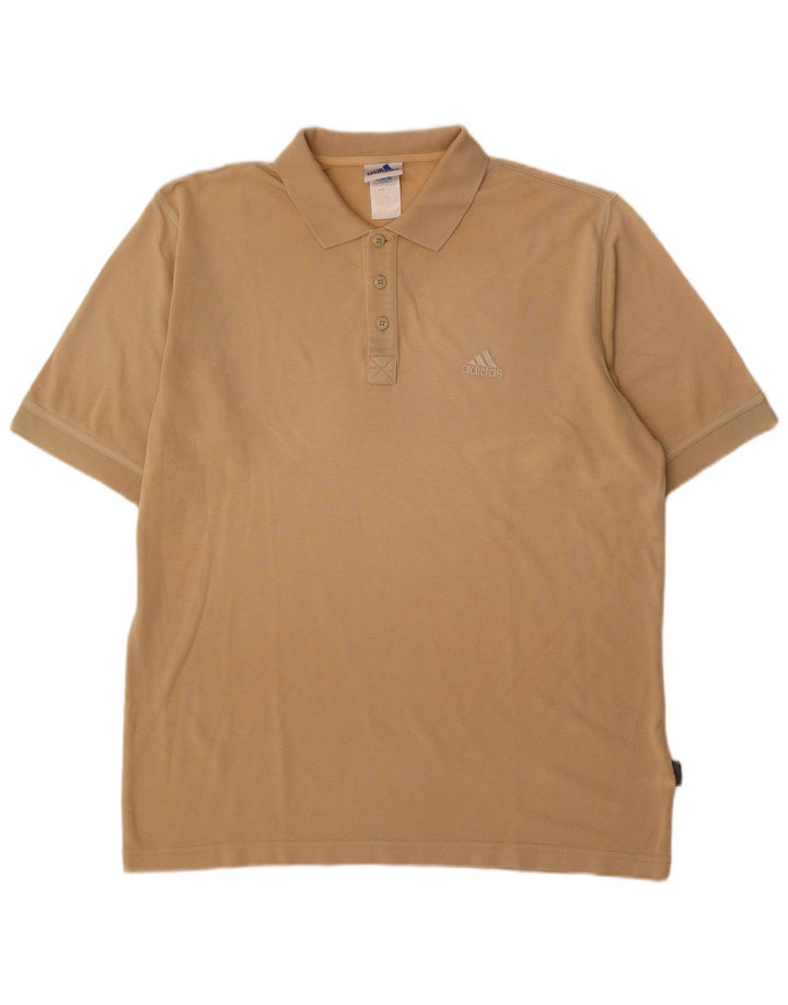 Męska koszulka polo Adidas, duża, beżowa