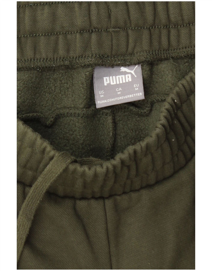 Męskie spodnie dresowe Puma Joggers, średnia bawełna khaki