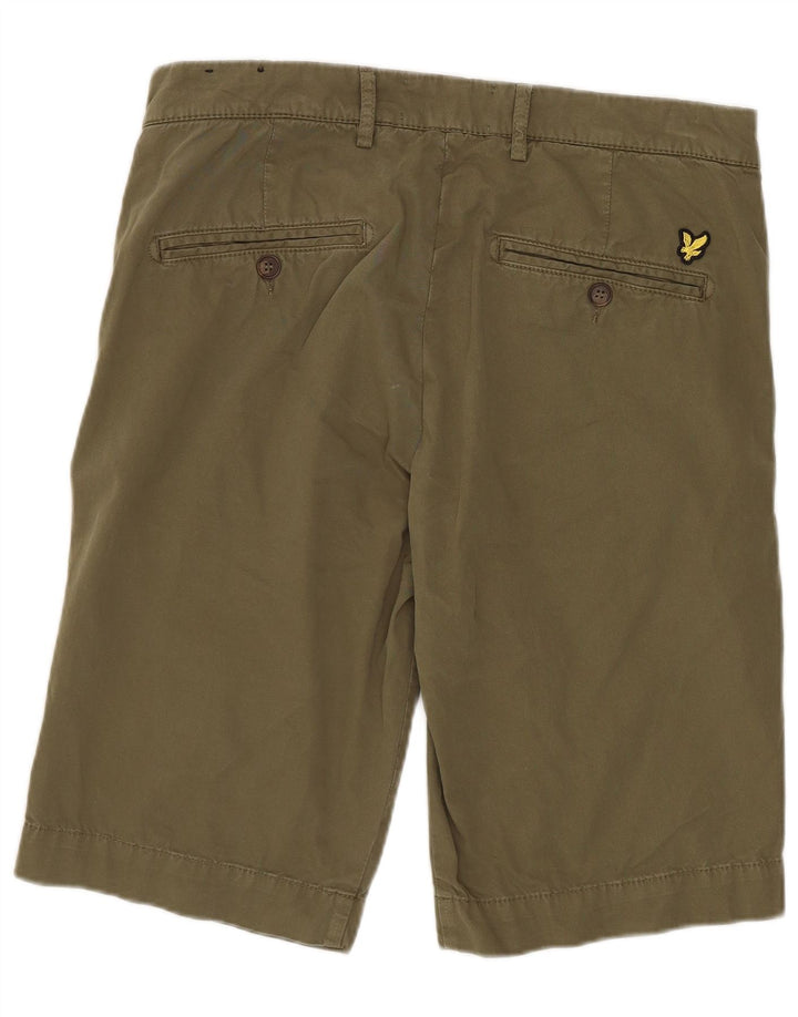 Męskie spodenki chino Lyle & Scott W31, średnia bawełna khaki