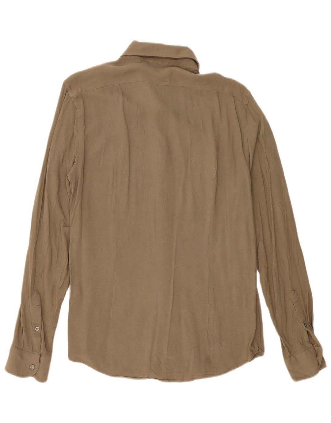 Męska koszula o dopasowanym kroju Reiss, duża, wiskoza khaki