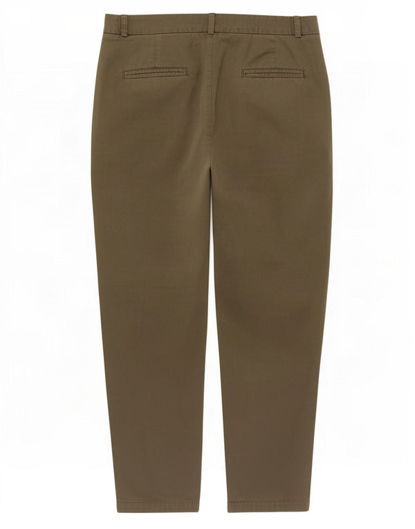 Marks & Spencer Damskie zwężane spodnie chino UK 18 XL W38 L28 Khaki Cotton