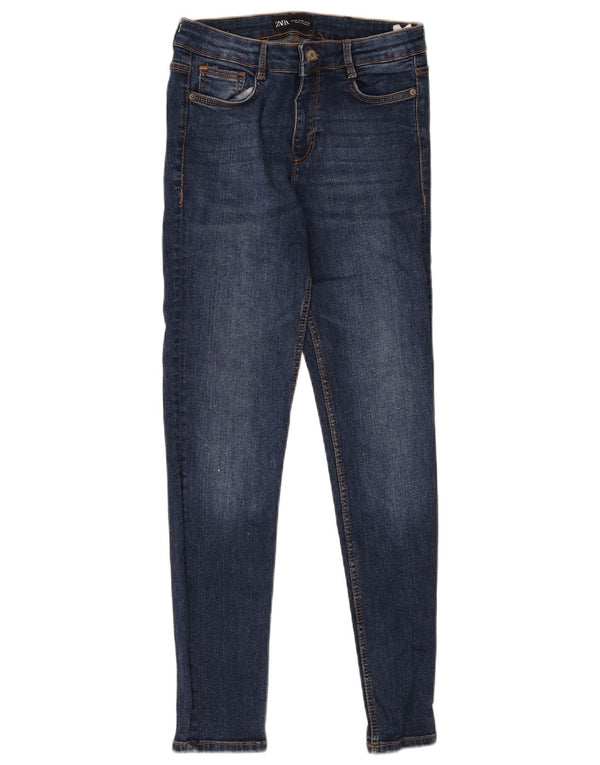 Damskie jeansy skinny Zara EU 38 Small W28 L27 Niebieskie bawełniane