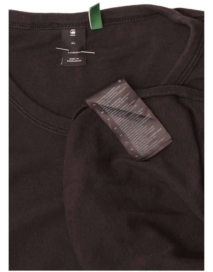 Męski top G-Star z długim rękawem XL, czarna bawełna