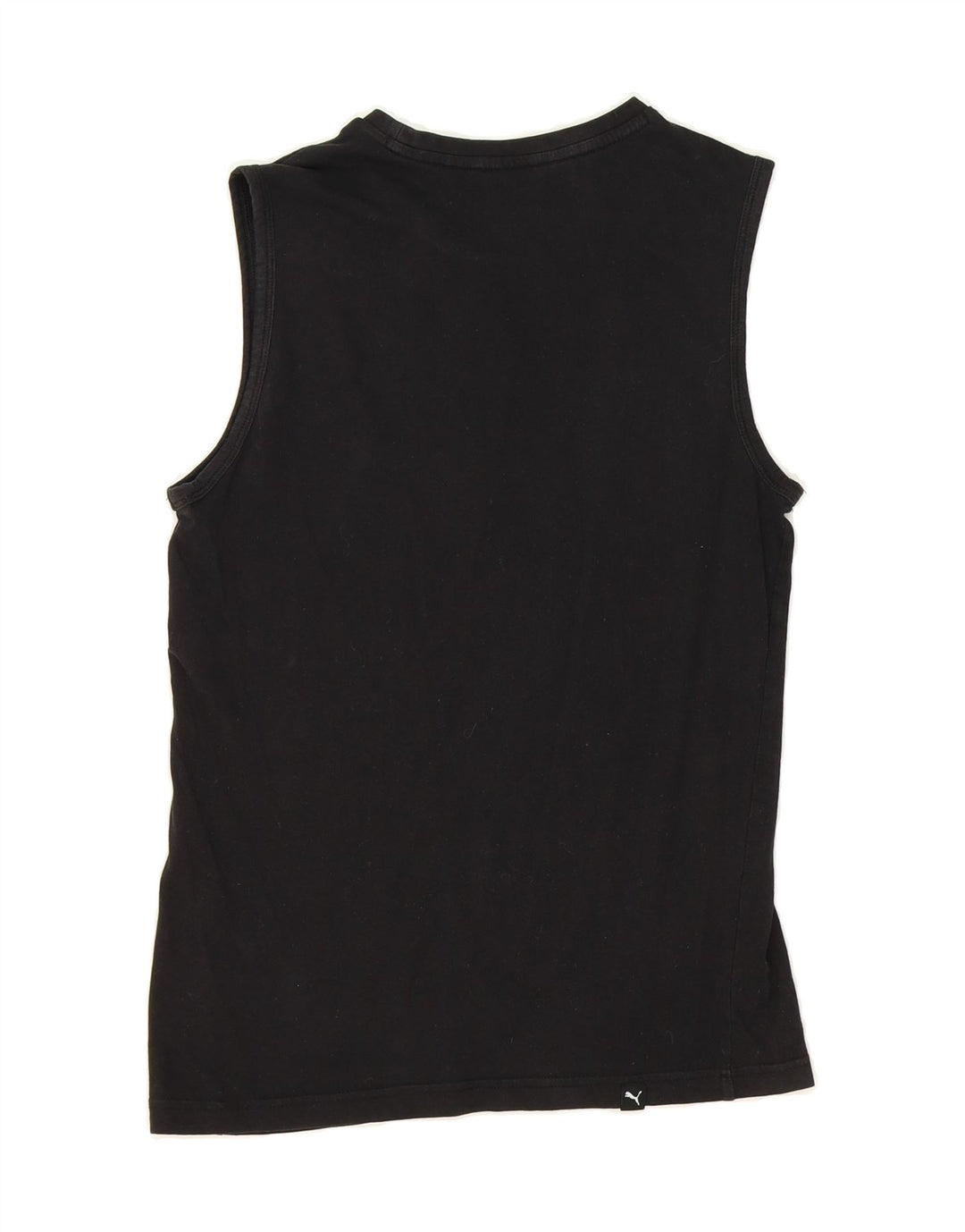 PUMA Mens Graphic Vest Top Small Black Cotton Vintage Puma and Second-Hand Puma from Messina Hembry 