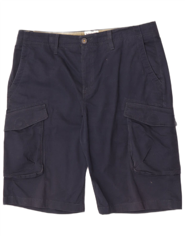 Męskie spodenki cargo Timberland W34, duże, granatowe, bawełniane