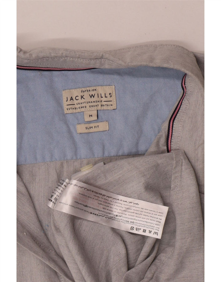Koszula męska Jack Wills o dopasowanym kroju, średnioszara, bawełniana