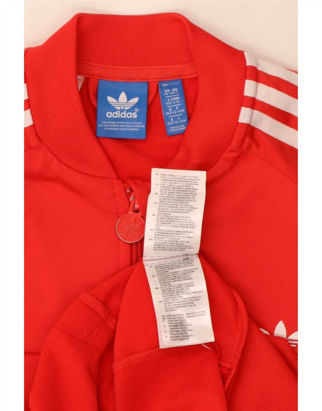 Chłopięca bluza dresowa Adidas 13-14 lat, czerwona, poliestrowa