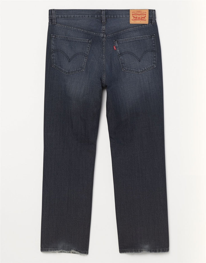 Męskie jeansy Levi's 506 Straight W38 L32 Niebieskie bawełniane