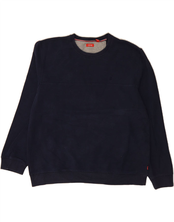 IZOD Mens Sweatshirt Jumper 2XL Navy Blue Vintage Izod and Second-Hand Izod from Messina Hembry 