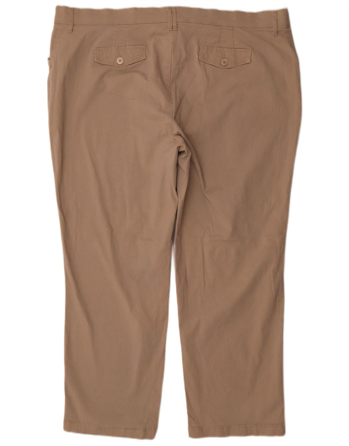 Damskie spodnie Lee Comfort Fit US 24 4XL W48 L30 Beżowa bawełna