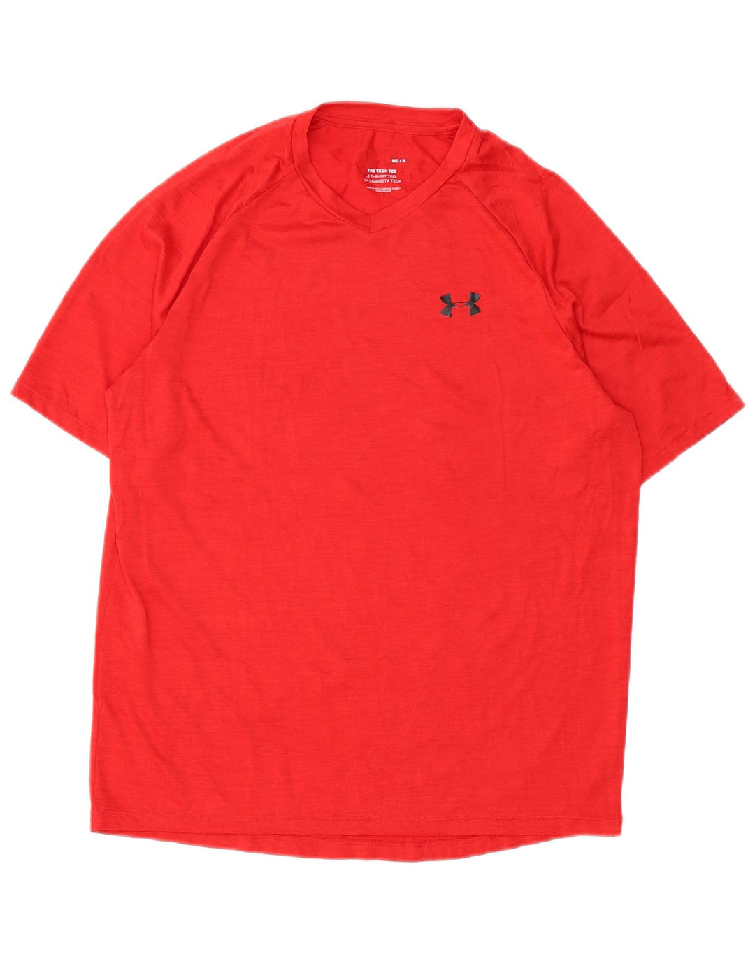 UNDER ARMOUR Męski T-shirt Top, średni czerwony poliester