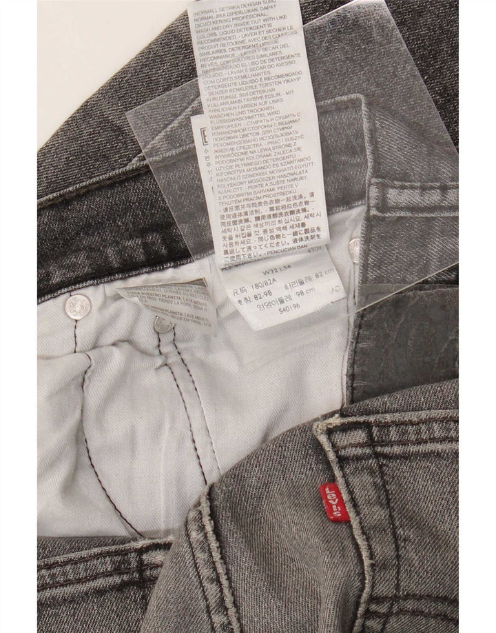 Levi's Męskie 511 Slim Jeans W32 L34 Szara bawełna