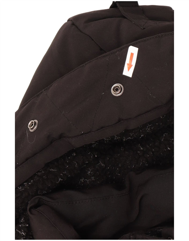 Damska ocieplana kurtka z kapturem Superdry UK 12, średni czarny poliester